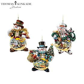 Thomas Kinkade Memories Of Christmas Ornament Collection