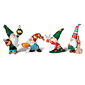 Christmas Tree Gnome Figure Collection