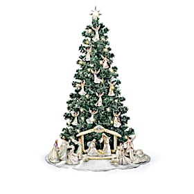 Silver Blessings Nativity Christmas Tree Collection