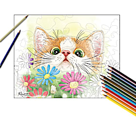Kayomi Harai Playful Kittens Coloring Kit Collection