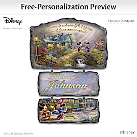 Disney's Seasons Of Joy Personalized Welcome Sign Collection