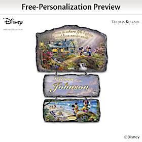 Disney's Seasons Of Joy Personalized Welcome Sign Collection