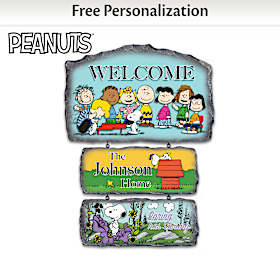 The PEANUTS Gang Personalized Welcome Sign Collection