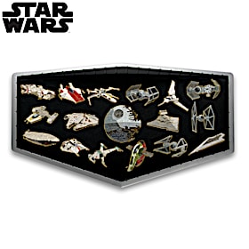 STAR WARS 24K Gold-Plated Galactic Pin Collection