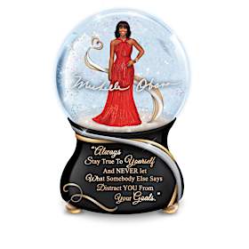 Michelle Obama True Inspirations Glitter Globe Collection
