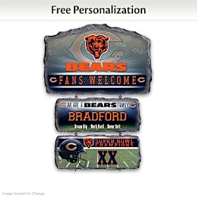 Chicago Bears Personalized Welcome Sign Collection