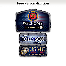 USMC Personalized Welcome Sign Collection