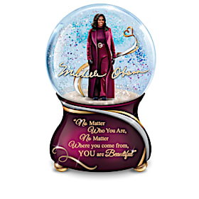 Michelle Obama True Inspirations Glitter Globe Collection