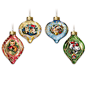 Kitten Capers Ornament Collection