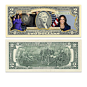 The Vice President Kamala Harris $2 Bill Currency Collection