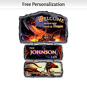 Dragon's Lair Personalized Welcome Sign Collection