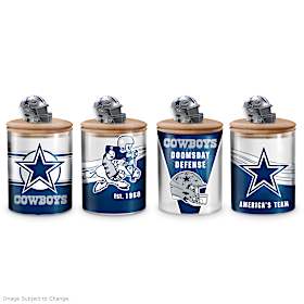 Dallas Cowboys Glass Canister Collection