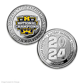 Michigan 2023 CFP National Champions Coin Collection