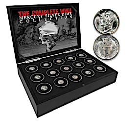 Complete WWII Mercury Silver Dime Coin Collection