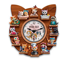The Purr-fect Day Clock Collection