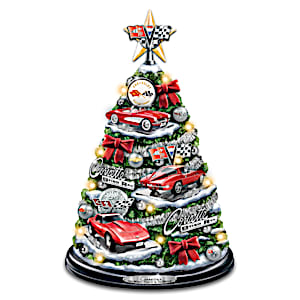 Corvette: Oh What Fun It Is To Drive Tabletop Christmas Tree