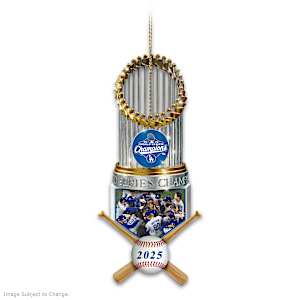 2025 World Series Champions Dodgers Trophy Ornament