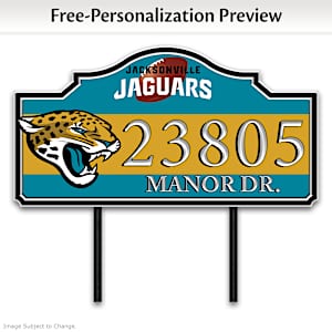 Jacksonville Jaguars Personalized Address Sign