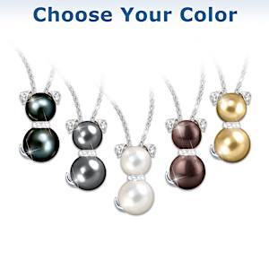 Pawsitive Pearls Of Wisdom Pendant Necklace And Earrings Set