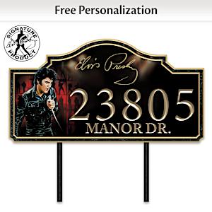 Elvis Presley Personalized Address Sign