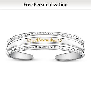 Layers Of You Personalized Cuff Bracelet