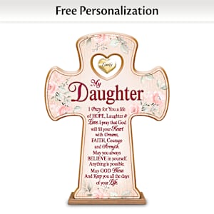 A Loving Prayer For My Daughter Personalized Cross