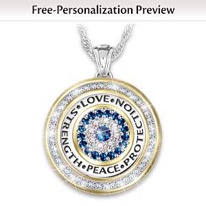 Eye Of Protection And Love Personalized Pendant Necklace