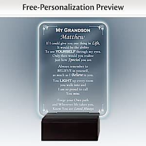 Grandson, Light Of My Life Personalized Sculpture