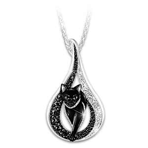 Mystical Sophisti-Cat Pendant Necklace