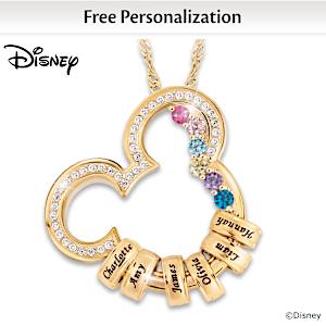 Disney Magic Of Family Personalized Pendant Necklace