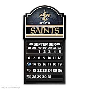 New Orleans Saints Game Day Perpetual Calendar