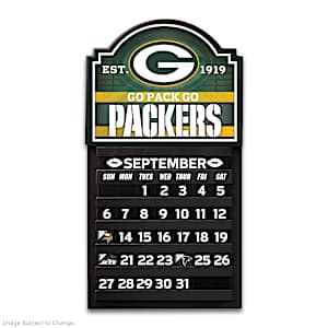 Green Bay Packers Game Day Perpetual Calendar