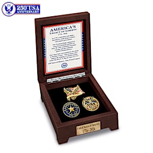 USA 250th Anniversary America's Legacy Lapel Pin Set