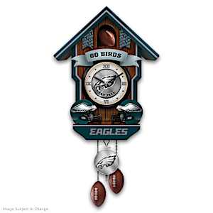 Philadelphia Eagles Legacy Cuckoo Clock