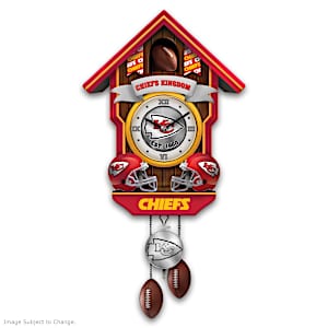 Kansas City Chiefs Legacy Cuckoo Clock