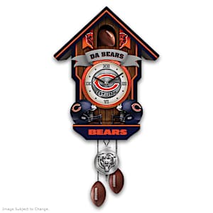 Chicago Bears Legacy Cuckoo Clock