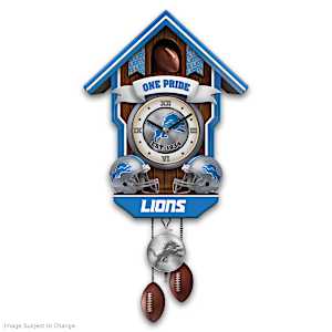Detroit Lions Legacy Cuckoo Clock