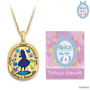 Disney Alice In Wonderland Nothing Is Impossible Necklace