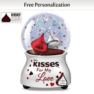 HERSHEY'S KISSES For My Love Personalized Glitter Globe