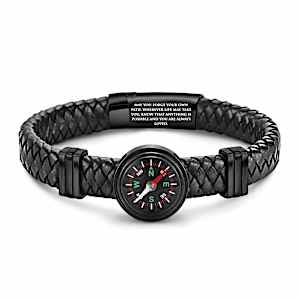 Your Grandson's Journey Real Compass Bracelet