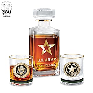 U.S. Army 250th Anniversary Decanter Set