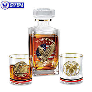 Proud Veterans Decanter Set