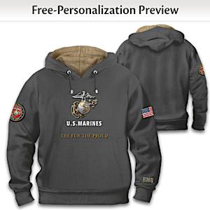 USMC Valor Personalized Men's Hoodie