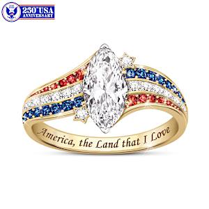 2-Carat Simulated Diamond Land That I Love Ring
