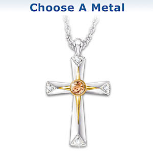 Diamond Holy Land Sand Grounded In Faith Pendant Necklace