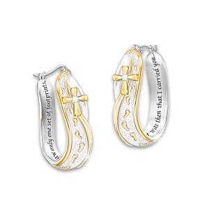 Diamond Footprints In The Sand Earrings