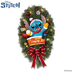 Disney's Merry Stitchmas Wreath