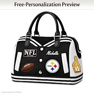 Pittsburgh Steelers Varsity Personalized Handbag