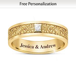 Forever Forged In Love Western Personalized Wedding Ring