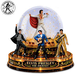 Elvis Presley: The Journey Glitter Globe